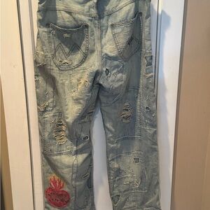 Would prefer a trade for minimal color patched denims. 
. Magnolia Pearl